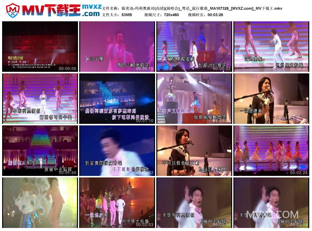 陈奕迅-玛利奥派对(高清)(演唱会)_粤语_流行歌曲_MA107328